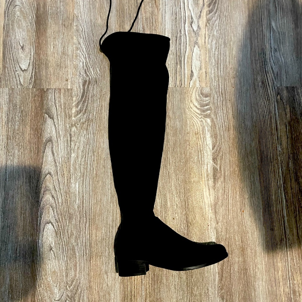 Charles by Charles David High Black Microsuede Boots size 6.5